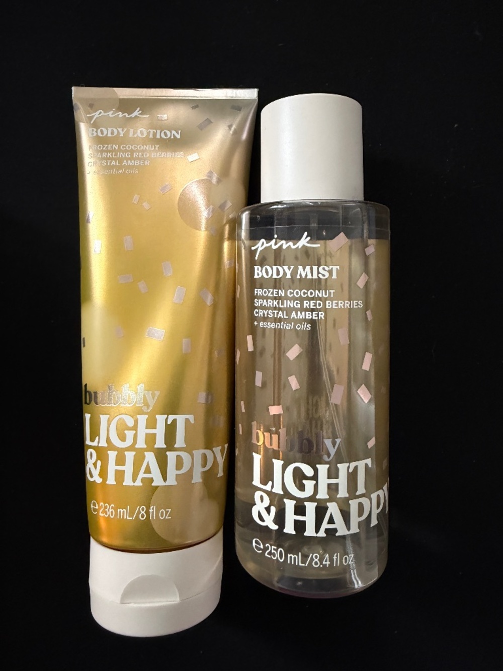 Victoria’s Secret PINK Bubbly Light & Happy Mist & Lotion Set